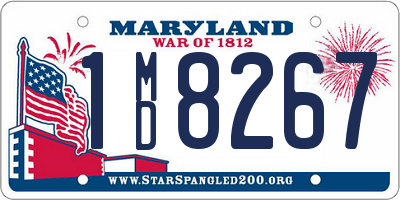 MD license plate 1MD8267