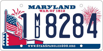 MD license plate 1MD8284