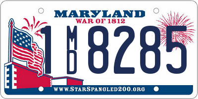 MD license plate 1MD8285