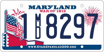 MD license plate 1MD8297