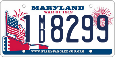 MD license plate 1MD8299