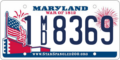 MD license plate 1MD8369