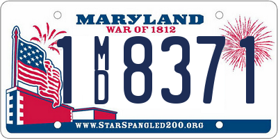 MD license plate 1MD8371