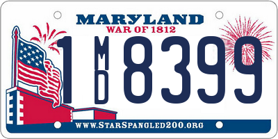 MD license plate 1MD8399