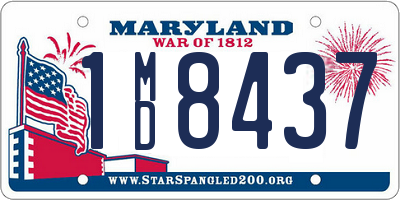 MD license plate 1MD8437