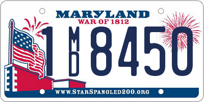 MD license plate 1MD8450