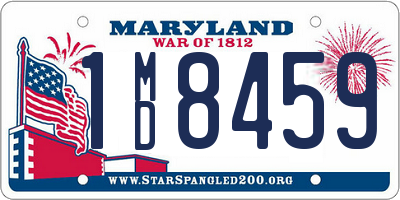 MD license plate 1MD8459