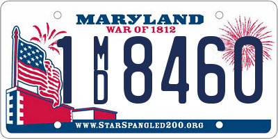 MD license plate 1MD8460