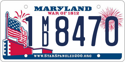 MD license plate 1MD8470