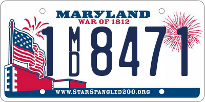MD license plate 1MD8471