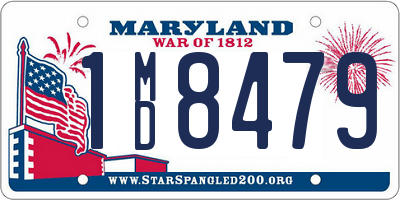 MD license plate 1MD8479