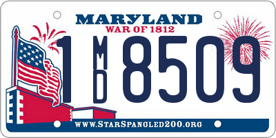MD license plate 1MD8509