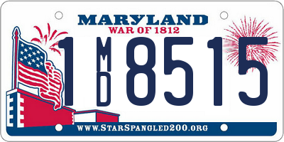 MD license plate 1MD8515