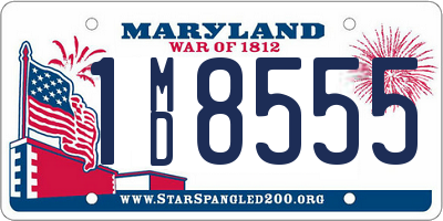 MD license plate 1MD8555