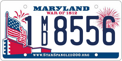 MD license plate 1MD8556