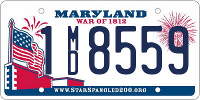 MD license plate 1MD8559