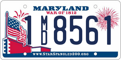 MD license plate 1MD8561