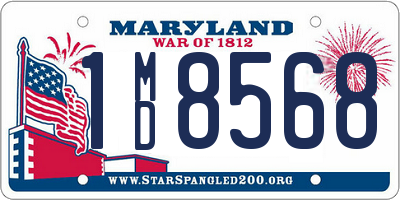 MD license plate 1MD8568