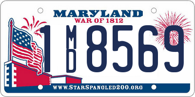 MD license plate 1MD8569