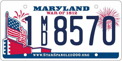MD license plate 1MD8570