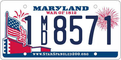 MD license plate 1MD8571