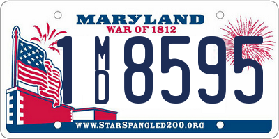 MD license plate 1MD8595