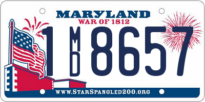 MD license plate 1MD8657