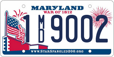 MD license plate 1MD9002