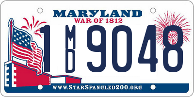 MD license plate 1MD9048