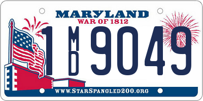 MD license plate 1MD9049