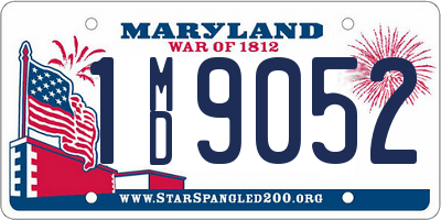 MD license plate 1MD9052