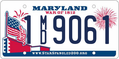 MD license plate 1MD9061