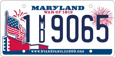 MD license plate 1MD9065