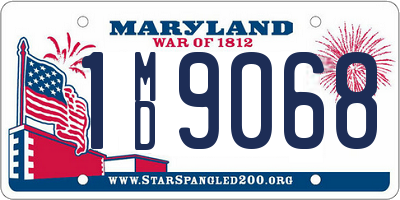 MD license plate 1MD9068