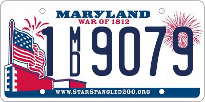 MD license plate 1MD9079