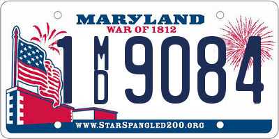 MD license plate 1MD9084