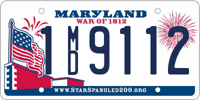 MD license plate 1MD9112