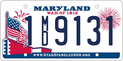 MD license plate 1MD9131