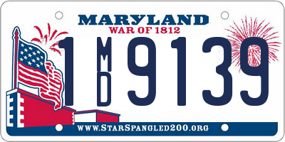 MD license plate 1MD9139