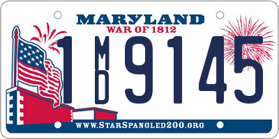 MD license plate 1MD9145