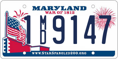 MD license plate 1MD9147