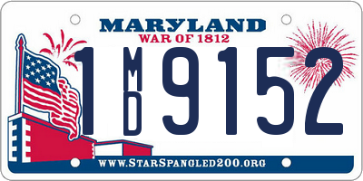 MD license plate 1MD9152