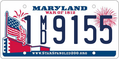 MD license plate 1MD9155