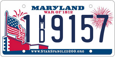 MD license plate 1MD9157