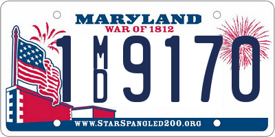 MD license plate 1MD9170