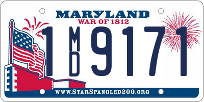 MD license plate 1MD9171