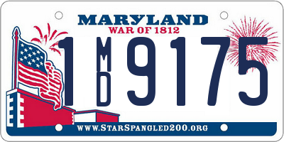 MD license plate 1MD9175