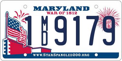 MD license plate 1MD9179