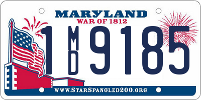 MD license plate 1MD9185