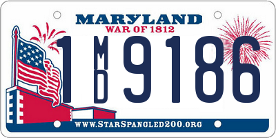 MD license plate 1MD9186